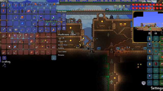 Я весь в золоте и побежденный мозг ктулху.terraria#33 смотреть онлайн