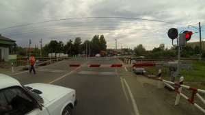 Полуавтоматический шлагбаум