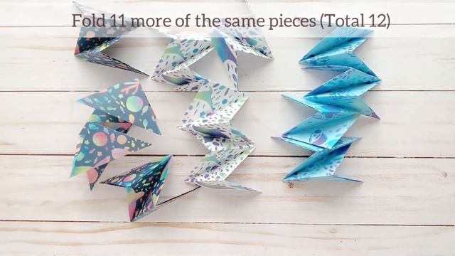 【ORIGAMI 12 UNITS MODULAR】How To Make An Origami SONOBE KUSUDAMA Step by Step with Instructions смотреть онлайн