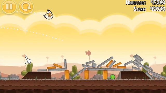 Angry Birds Classic v2.0.2 level 3-15 (Poached Eggs) смотреть онлайн