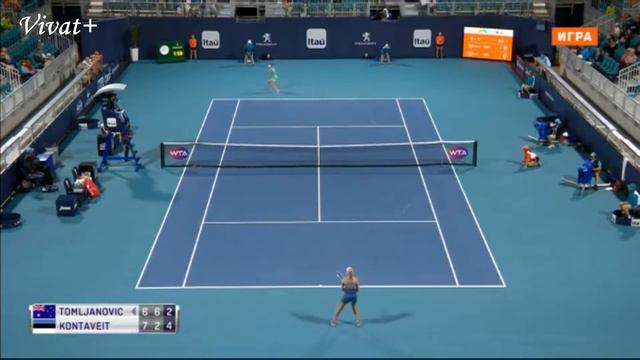 Майами 2019, Томлянович А. vs Контавейт А. 1/16 хард смотреть онлайн