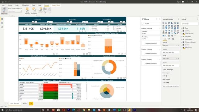 How to Edit Interactions Between Visuals in Power Bi
