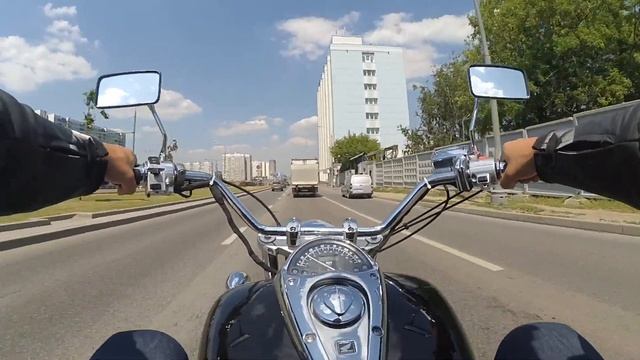 Низкий Руль | Прокатился по Москве 18.06.2018 | HONDA VTX-1300 смотреть онлайн