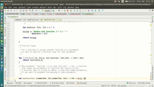 Android Kotlin Tutorial #134 - Lambdas - Function Types смотреть онлайн