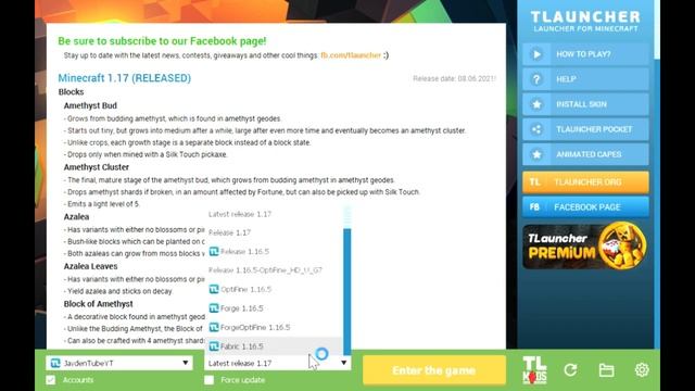 How To Update TLauncher to 1.17 Minecraft Update смотреть онлайн