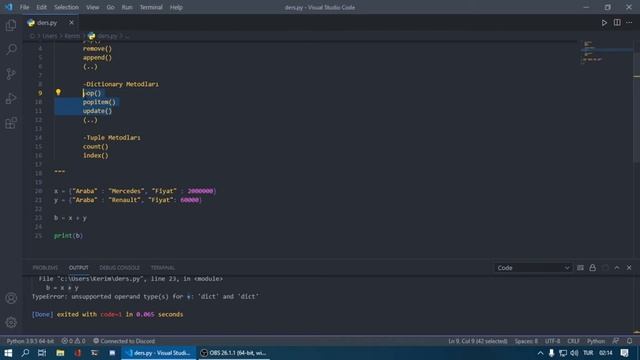 Python Eğitim Serisi #3 | List, Dictionary ve Tuple смотреть онлайн