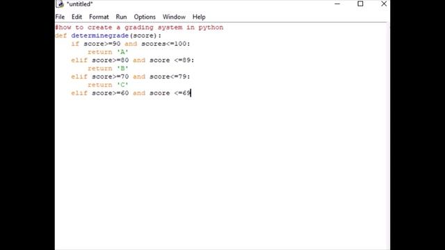 how to create a grading system in python смотреть онлайн