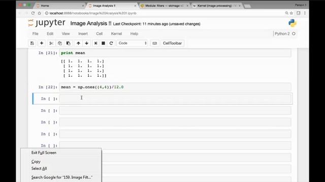 159 Image Filtering mean and gaussian filters смотреть онлайн