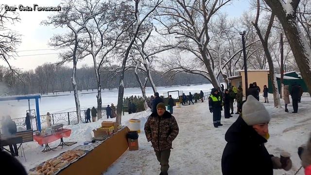 Крещение в Горловке. Кировские и Короленковские пруды. смотреть онлайн