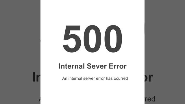 Internal Server Error смотреть онлайн