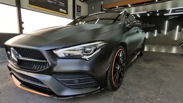 Mercedes CLA Metamark Satin Black Wrap - Stikerana Studio смотреть онлайн