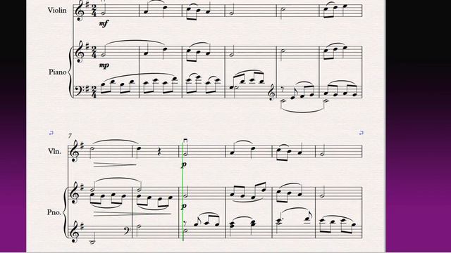 Напев 44 Chant(Ф-но)/(P-no)Скрипка 1 класс / Violin 1 Grade