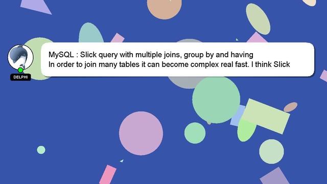 MySQL : Slick query with multiple joins, group by and having смотреть онлайн