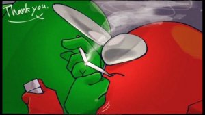 among us comic love green x red part 9