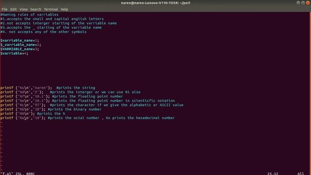 Perl Programming Turtorial-03||Knowledge Chip|Naren||Varriable Naming rules and print formats смотреть онлайн