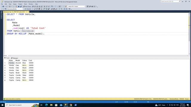 SQL GROUP BY ROLLUP Sub-Clause Tutorial смотреть онлайн