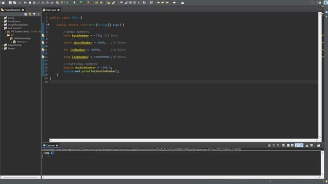 Java Tutorial 2 - Data Types смотреть онлайн