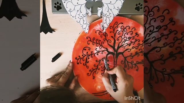 Дорисовала картину на холсте с эпоксидной смолы. смотреть онлайн