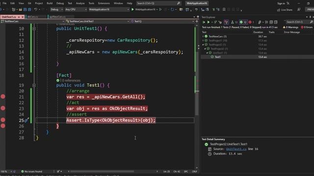ASP.NET Core Web API with Unit Testing Part 3 смотреть онлайн