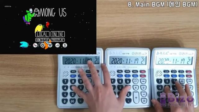 Among Us Sounds on Calculator {Reverse} смотреть онлайн