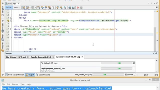 JSP SERVLET Fileupload system смотреть онлайн