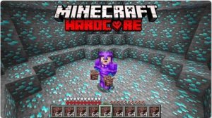 24 ЧАСА Копал Алмазы и Незерит в Майнкрафт Хардкоре ! (NEKICH Перезалив)