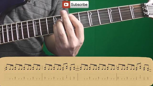 How To Play Iron Maiden - The Trooper (Main Riff & Verse) Как играть, Guitar lesson смотреть онлайн