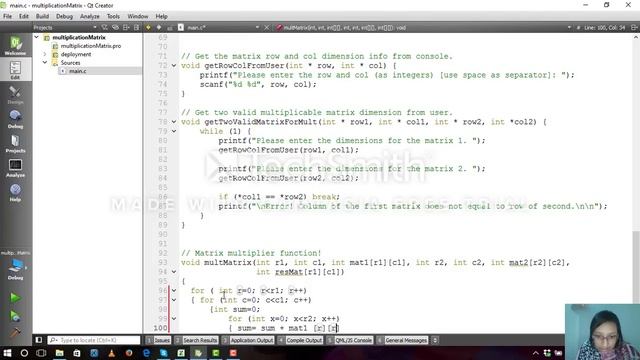 Q-11 : multiplicationofMatrix смотреть онлайн
