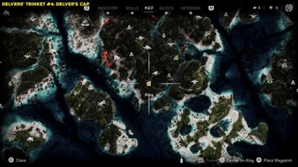 Horizon Forbidden West Burning Shores DLC All Delvers' Trinket Locations & Treasure