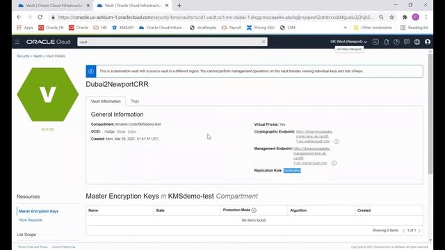 OCI Vault - Cross Region Replication смотреть онлайн