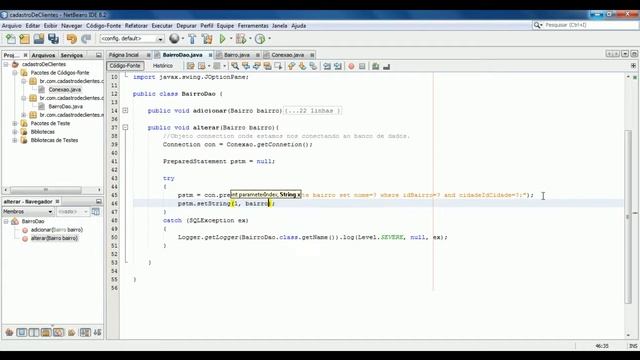 8 - Java com banco de dados Update [DAO Método Alterar]. смотреть онлайн