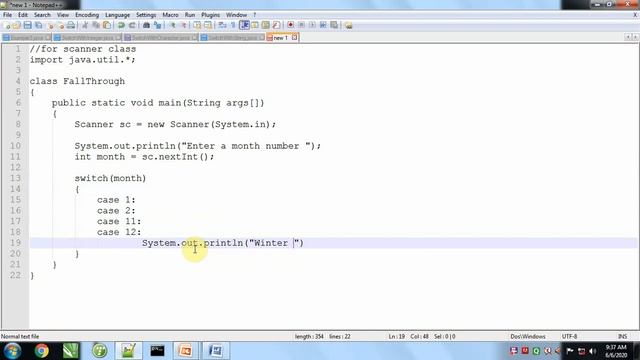 Part 4 Switch Fall Through with Integer in Java Programming смотреть онлайн