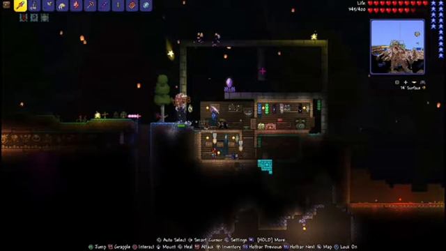 Terraria: Long-play Episode 14 Live! Fighting Skeletron And The Wall Of Flesh!