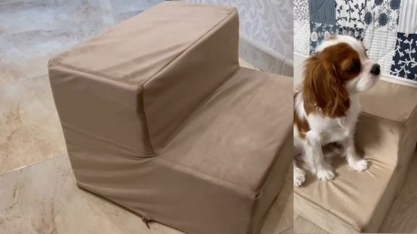 ШЬЕМ СТУПЕНЬКИ ДЛЯ СОБАК / ПРИКРОВАТНАЯ ЛЕСТНИЦА ДЛЯ ЖИВОТНЫХ СВОИМИ РУКАМИ