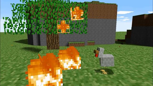 Minecraft Chicken VS. Creeper смотреть онлайн