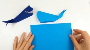 Оригами КИТ Как сделать кита из бумаги ЛЕГКО Простое Оригами для детей Easy Origami Whale Tutorial