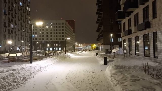 ПИК Саларьево парк метро Филатов луг зимнее благоустройство смотреть онлайн