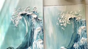 Урок 10 Онлайн-курс "Текстурная паста" ЗОЛОТОЕ СЕЧЕНИЕ. Покрываем лаком картины