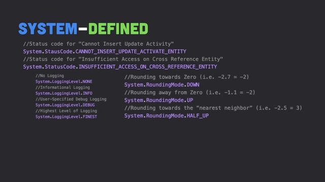 Enums in Apex смотреть онлайн