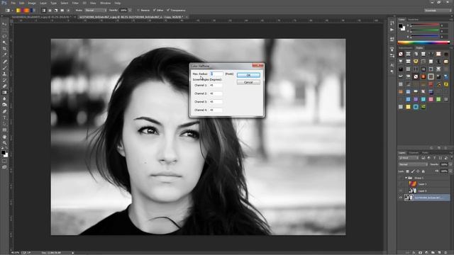 Photoshop CS6 Halftone Pattern Effect смотреть онлайн