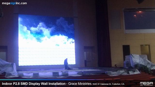 [MEGA LED]P2.8 Indoor 4K SMD Display Wall Installation-Grace Korean Church смотреть онлайн