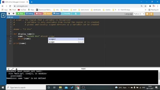 Python variable scope | Tamil смотреть онлайн