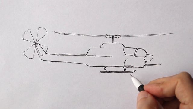 How to draw a military Helicopter easy смотреть онлайн