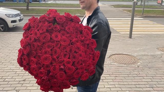 101 роза 80 см РФ смотреть онлайн