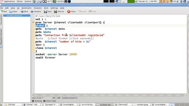 Programming in Tcl/Tk Lesson 32: Sockets: Server Side Script. (English Version) смотреть онлайн