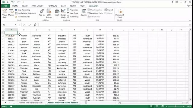 How To Create A Macro With The Macro Recorder In Excel смотреть онлайн
