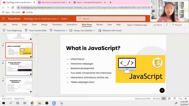 DearPiggy's Introduction to JavaScript - Intro, Hello World, Comments смотреть онлайн