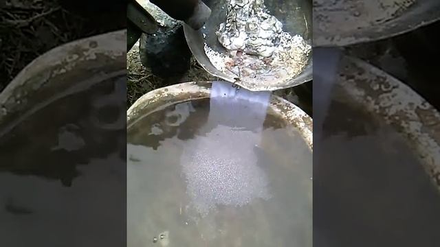 Литье дроби в воду. Первый опыт. смотреть онлайн