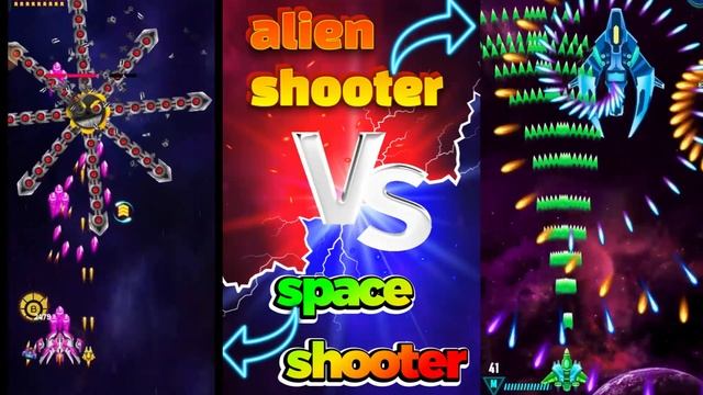 Galaxy Attack Alien Shooter .VS. Space Shooter Galaxy Attack All Bosss Fight By Spiderlord Official