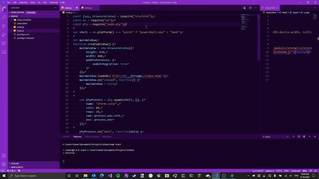 Making a terminal in Electron.js with node-pty and xterm.js смотреть онлайн